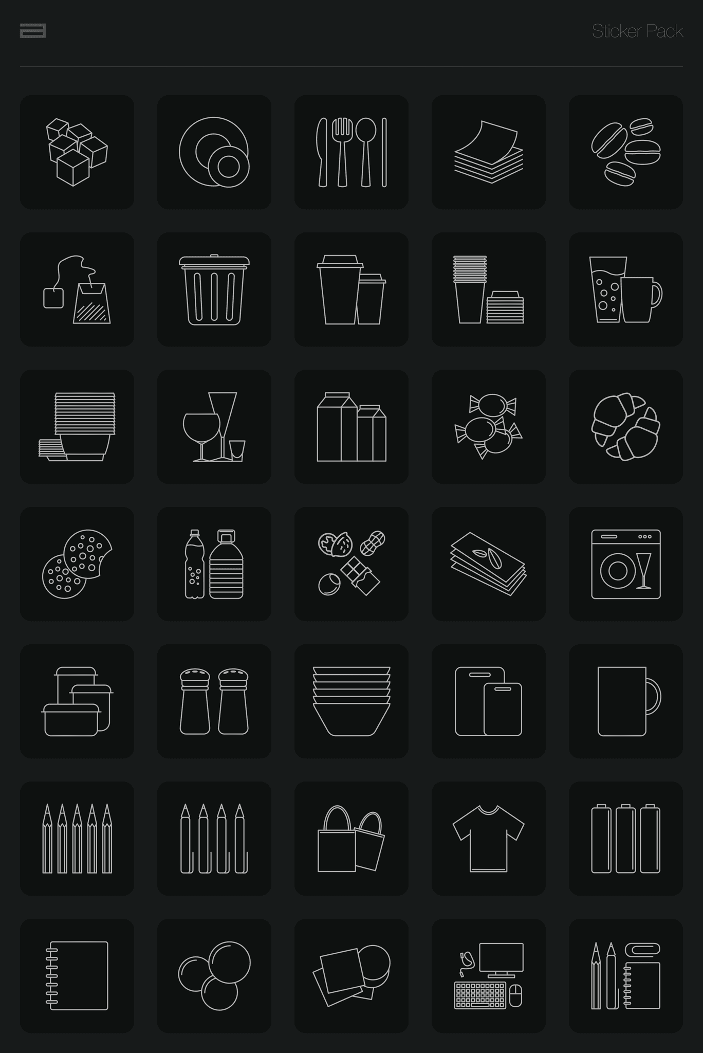 Sticker Pack, Kitchen Stickers