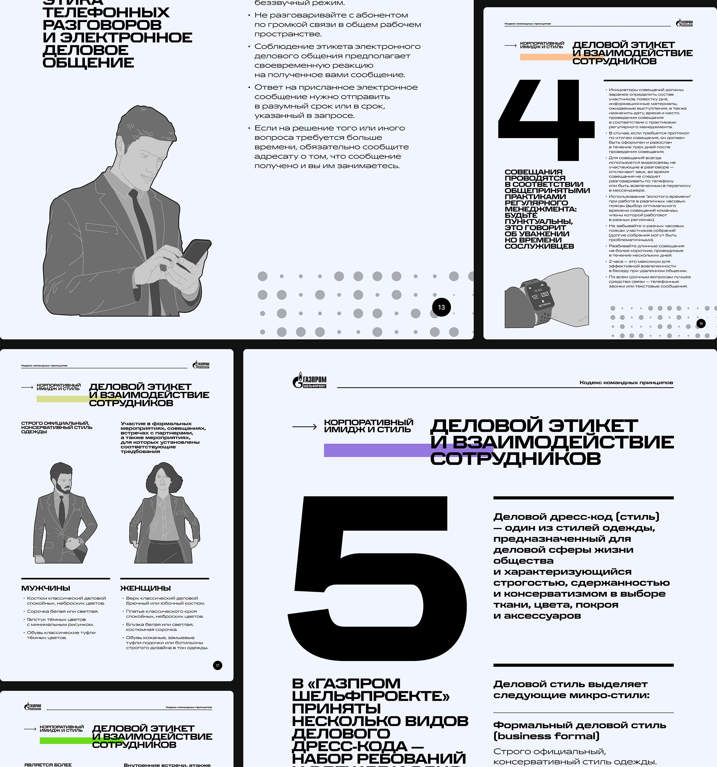 Дизайн презентации компании Газпром шельфпроект